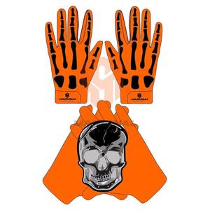 Custom American Football Receiver <b>Gloves</b> Hand Grips Lightweight <b>Silicone</b> Non-Slip Full-Finger Stretch Design Adjustable Hook - Product Image 2