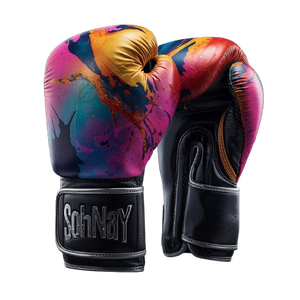 Gants de boxe personnalisés colorés en cuir PU de qualité supérieure, antidérapants et respirants pour la boxe, le MMA, le Muay Thai et le fitness - Product Image 4