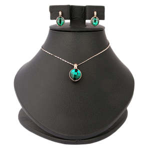 Women's Fancy <b>Locket</b> Set - Green - Product Image 1