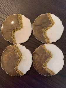 Customizable Color and Shape Handcrafted Resin <b>Coasters</b> for Bulk Orders Handmade <b>Drink</b> <b>Coasters</b> for Home & Hospitality Use - Product Image 5