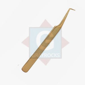 Pinzas de extensión de pestañas de acero inoxidable de alta calidad Pinzas de pestañas con logotipo personalizado - Product Image 3