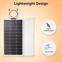 Panneau solaire flexible 30W 60W 80W 120W 200W Haute efficacité Cellule monocristalline Panneaux solaires pliables Étanche Hors réseau