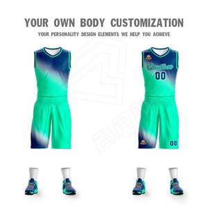 High Quality Men Basketball Jersey Sets Uniforms Cheap College Basketball <b>Tracksuits</b> Blank Basketball Training Jersey Set - Product Image 3