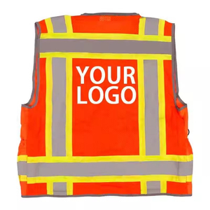 Chaleco de Seguridad Reflectante y Transpirable de Alta Visibilidad para Trabajadores de la Construcción, Personalizado para Hombre, Ropa de Seguridad de Alta Visibilidad, Diseño OEM - Product Image 3