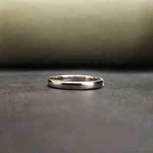 Bague demi-éternité tendance en or massif 14 carats avec diamants et acier inoxydable, style élégant unisexe pour toutes les occasions - Product Image 4