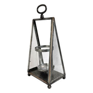 Decorative Christmas New Year Gift <b>Candle</b> Light <b>Holder</b> Metal Glass Decoration Home Decor Showpiece Festivals Lighting - Product Image 3