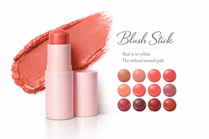 Fard à joues liquide brillant de haute qualité, vegan, imperméable, biologique, à haute pigmentation, foncé/moyen, en marque propre OEM - Product Image 4