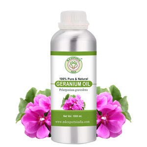 Huile essentielle de géranium pur de qualité cosmétique pour les sérums, les crèmes et les toners. - Product Image 1