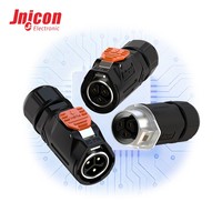 Conector Industrial Impermeable de Bloqueo Rápido de 3 Pines Macho/Hembra 20A 300V MJ20 IP67 para Iluminación de Paisajes y Cámaras CCTV Personalizadas
