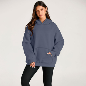 Vente en gros de vêtements athlétiques de gym 100% coton conçus sur mesure pour femmes pull à capuche de haute qualité pour l'hiver Streetwear - Product Image 1