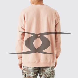 Sweat-shirt à col rond en coton personnalisable pour homme Pull-over d'hiver chaud avec sweat-shirt thermique en crochet en éponge française - Product Image 2