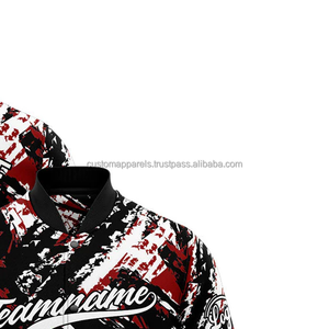 Chaqueta Varsity Personalizada Inspirada en el Estilo Urbano MCACVJ-238, Cuello Alto, Decoración Bordada, Logotipo Frontal, 100% Lana, para Hombre - Product Image 4