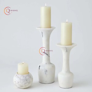<b>Black</b> Color <b>Pillar</b> <b>Candle</b> <b>Holder</b> Made of Marble Best for Home and Wedding Tabletop Decor Unique <b>Candle</b> Jar In Reasonable Price - Product Image 6