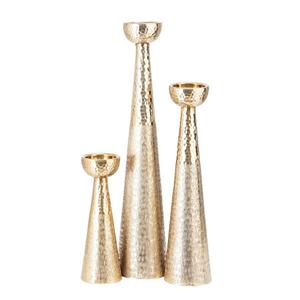 Elegante soporte cónico de metal de bronce para eventos de boda que proporciona un elegante soporte de vela para iluminación de larga hora - Product Image 4