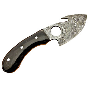 Couteau à désosser Jexmoo OEM, fabriqué à la main, en acier Damas de qualité industrielle, manche en bois de résine, étui en cuir, cadeau idéal pour le camping et la chasse - Product Image 2