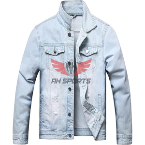 À la mode été hommes Stand Slim Fit Denim vestes déchiré Vintage décontracté Streetwear imperméable coupe-vent respirant séchage rapide 100% - Product Image 1