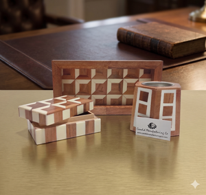 Wooden Handmade <b>Arabic</b> Incense Burner <b>Set</b> with Inlay Benzoin Fir <b>Tea</b> Scent Mubkhar Gift for Religious Use Aromatherapy Diffuser - Product Image 1