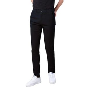 Chinos de algodón para hombre fabricados en Bangladesh, Pantalones chinos ajustados para hombre - Product Image 1