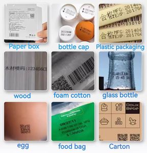 Système <span class=keywords><strong>d</strong></span>'impression <span class=keywords><strong>d</strong></span>'étiquettes à jet <span class=keywords><strong>d</strong></span>'<span class=keywords><strong>encre</strong></span> portable avec écran tactile en ligne de 4,3 pouces avec bande transporteuse Codage continu Date/Lot et code-barres - Product Image 6