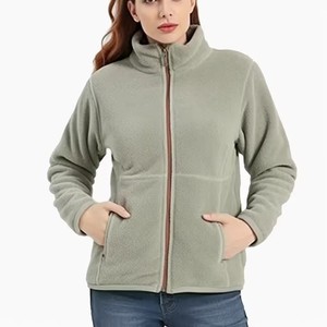 2024 invierno de alta calidad de manga larga con cuello vuelto al aire libre cremallera patchwork Sherpa Full-Zip Fleece Jacket para hombres - Product Image 6