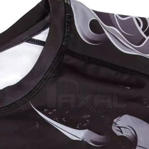 Haute qualité sur mesure hommes Rash Guard grande taille respirant séchage rapide écologique manches complètes Spandex/Polyester nouveauté - Product Image 6