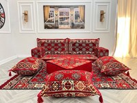 Arapça zemin kanepe oturma odası tam setleri-190cm/6feet / 75 Inch - 1 Set 10 adet-kapakları + sünger