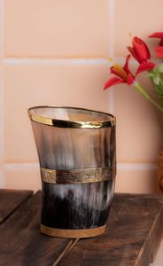 100% Premium Quality Waterproof Handmade Antique Imitation Round Horn <b>Cupping</b> for Durable Wedding Gift - Product Image 3