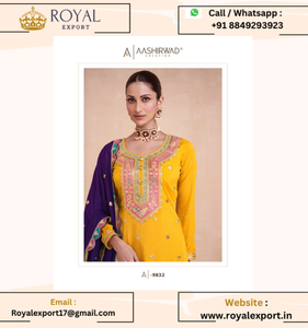 Nouveau catalogue de costumes Gulbaug Eid Wear Premium Silk Gharara Collection - Product Image 5