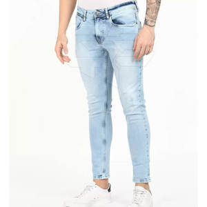 Casual Wear Sports Men's Trousers High Quality <b>Jeans</b> Pants Custom Logo Quick Drying <b>Jeans</b> Pants - Product Image 1