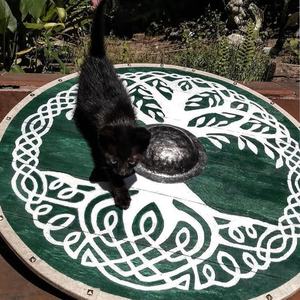 Cuchillo de Camping JEXMOO Hecho a Mano de 24 Pulgadas, Acero con Alto Contenido de Carbono, Estilo Vikingo, con Mango de Cuero, Diseño Personalizable y Soporte OEM/ODM - Product Image 2