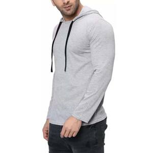 Personalizado cuello redondo con capucha ligero hombres algodón poliéster venta al por mayor sudadera camiseta Sudadera con capucha hombres sudaderas con capucha - Product Image 4