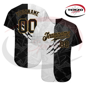 Nueva camiseta de béisbol de rayas personalizada Logotipo de sublimación liso al por mayor con su diseño unisex Team Club - Product Image 6