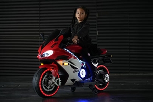 Nouvelles motos électriques Bluetooth pour enfants de WQL Manufacturers, avec musique et lumières, en plastique, pour garçons et filles de 3 à 8 ans - Product Image 6