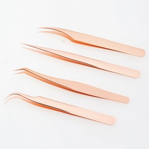 Pinzas para pestañas para extensión de pestañas Logotipo personalizado de alta calidad Pinzas profesionales para Volumen de pestañas Ecológicas - Product Image 1