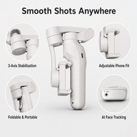 L7C Pro Plus Tragbarer Smartphone-Gimbal-Stabilisator Handgehaltener Kamera-Gimbal Einstellbarer Smartphone-Stabilisator für Reise-Vlogs