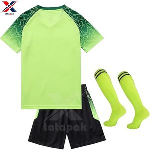เสื้อทีมฟุตบอลของเด็กผ้าโพลีเอสเตอร์ระบายอากาศแห้งเร็วพิมพ์โลโก้ได้ตามต้องการส่งตรงจากโรงงาน - Product Image 2