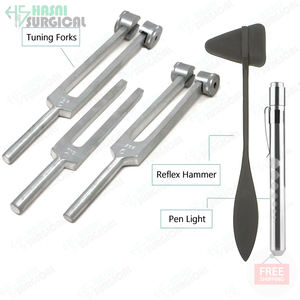 Tenedor de afinación de Solfeggio sagrado radical de 9 piezas de alta calidad con bolas de colores de Hasni Surgical - Product Image 5