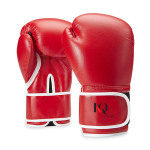 ถุงมือชกมวยหนังแฟชั่นชั้นนำ คุณภาพสูง น้ำหนักเบา สายรัดข้อมือปรับได้ ถุงมือฝึกซ้อมชกมวย ขายส่ง - Product Image 1
