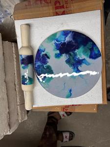 New Design Round Shape <b>Marble</b> Chakla Belan Set Bestest Quality <b>Rolling</b> <b>Pin</b> and Board in Bulk From India - Product Image 6