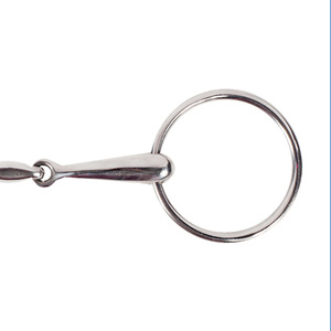 Mèche à anneau lâche à bouche creuse, mèche à cheval en acier inoxydable, pointe équestre, équipement d'entraînement et d'équitation - Product Image 5