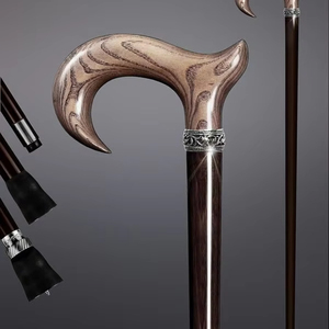 ไม้เท้าเดินป่าตั้งแคมป์เคลือบมันเงา122ซม. ไม้เท้าเดินป่าตามประเพณี15ปีออกแบบได้ตามต้องการ - Product Image 1