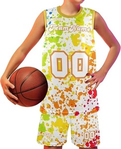 Uniforme de Baloncesto de Verano Sublimado con Logotipo Personalizado, Colores Personalizables, Secado Rápido, Transpirable, Camuflaje, 100% Poliéster, Última Moda - Product Image 1