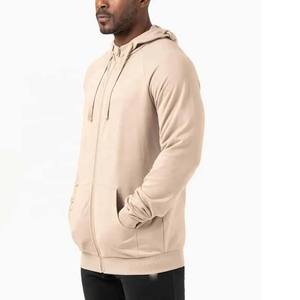 Sudaderas con capucha para hombre Sudaderas informales en blanco Color sólido 100% Algodón Cremallera Sudadera con capucha Streetwear Heavyweight Basics Sudaderas con capucha para hombre - Product Image 6