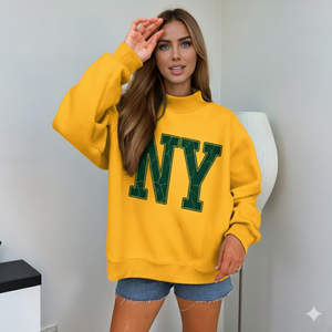 2025 Women's <b>Mock</b> Neck Winter Sweatshirt Quick-dry Breathable Full Sleeve Front Logo Customizable - Product Image 1