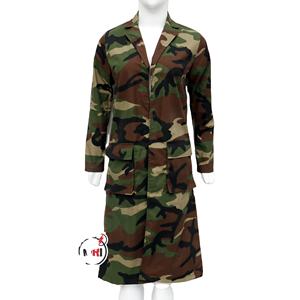 เสื้อโค้ทเทรนช์แขนยาวลายพรางสำหรับผู้หญิงเสื้อโค้ทเทรนช์ระบายอากาศได้ดีพิมพ์ลายกราฟิกใหม่2025 OEM - Product Image 1