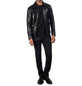 Chaquetas de cuero de moda para mujer de alta calidad, chaquetas de cuero de vaca de tamaño personalizado, venta al por mayor, abrigo de piel de oveja auténtica para mujer - Product Image 6