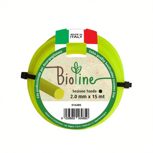 Hilo de nailon redondo BIOLINE para desbrozadora, 2 mm x 15 m, amarillo, 016485, para herramientas de jardín Brumar - Product Image 2