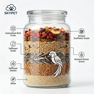 Alimento para Aves al por Mayor, Comida para Loros con 4% de Fruta Liofilizada y 1% de Probióticos para Loros Grises Africanos, Guacamayos y Calopsitas, Mezcla de Semillas para Aves - Product Image 4
