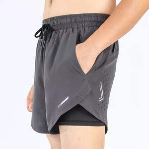 Pantalones Cortos Deportivos Personalizados para Hombre, Transpirables, de Secado Rápido, 100% Algodón, con Bolsillo, Diseño de Malla Sólida, Estilo Casual - Product Image 4