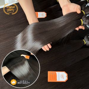 Extensiones de Cabello Humano 12A de Alta Calidad, Súper Dobles, Saludables, con Puntas Gruesas, Lisas como Hueso, Tejido a Máquina, Colores Naturales, de Origen Vietnamita - Product Image 3